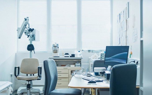 Healthcare office laboratory.