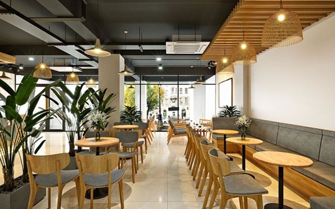 Clean restaurant interior.