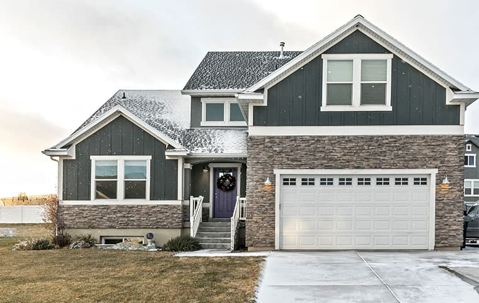 nice home during winter