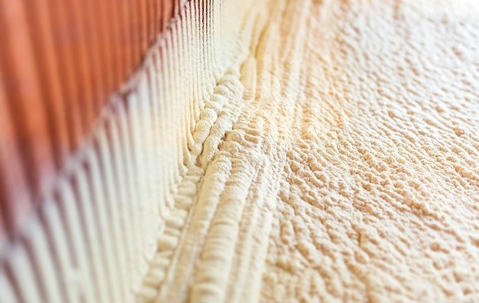 spray foam insulation already installed