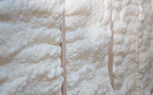 Spray foam insulation